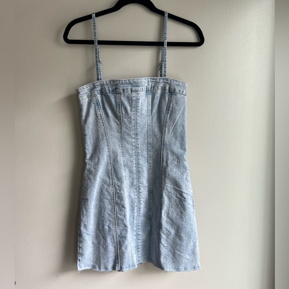 Denim mini dress size medium